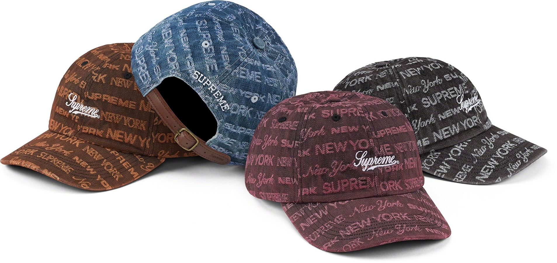 Multi Type Jacquard Denim 6-Panel
